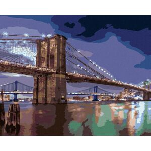 Zuty - Maľovanie podľa čísel - Brooklynský most, SŠA (Ted Davis), 80 × 100 cm, plátno + rám Zuty - Maľovanie podľa čísel - Brooklynský most, SŠA (Ted Davis), 80 × 100 cm, plátno + rám