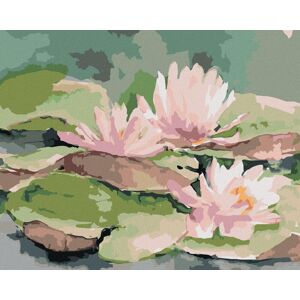 Zuty – Maľovanie Podľa Čísel – Ružové Japonské Lekná, 80 × 100 cm, Plátno + Rám Zuty – Maľovanie Podľa Čísel – Ružové Japonské Lekná, 80 × 100 cm, Plátno + Rám
