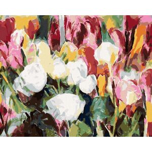 Zuty – Maľovanie Podľa Čísel – Plno Ruží A Tulipánov, 80 × 100 cm, Plátno + Rám Zuty – Maľovanie Podľa Čísel – Plno Ruží A Tulipánov, 80 × 100 cm, Plátno + Rám