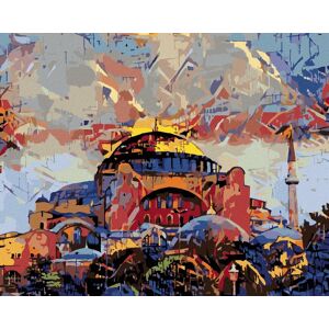 Zuty – Maľovanie Podľa Čísel – Múzeum Hagia Sophia V Istanbule, 80 × 100 cm, Plátno + Rám Zuty – Maľovanie Podľa Čísel – Múzeum Hagia Sophia V Istanbule, 80 × 100 cm, Plátno + Rám