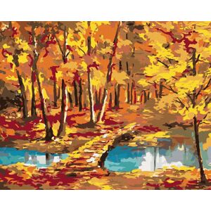 Zuty – Maľovanie Podľa Čísel – Prechádzka Cez Rieku, 80 × 100 cm, Plátno + Rám Zuty – Maľovanie Podľa Čísel – Prechádzka Cez Rieku, 80 × 100 cm, Plátno + Rám