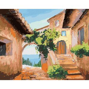 Zuty – Maľovanie Podľa Čísel – Domček Pri Mori, 80 × 100 cm, Plátno + Rám Zuty – Maľovanie Podľa Čísel – Domček Pri Mori, 80 × 100 cm, Plátno + Rám