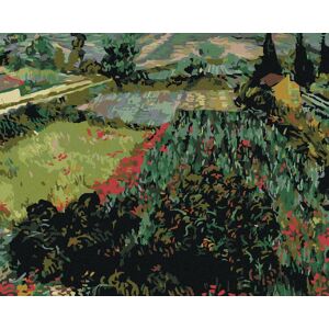 Zuty – Maľovanie Podľa Čísel – Pole S Makmi (Vincent Van Gogh), 80 × 100 cm, Plátno + Rám Zuty – Maľovanie Podľa Čísel – Pole S Makmi (Vincent Van Gogh), 80 × 100 cm, Plátno + Rám