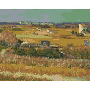Zuty – Maľovanie Podľa Čísel – Žatva (Vincent Van Gogh), 80 × 100 cm, Plátno + Rám Zuty – Maľovanie Podľa Čísel – Žatva (Vincent Van Gogh), 80 × 100 cm, Plátno + Rám