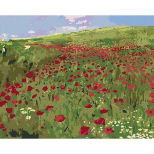 Zuty – Maľovanie Podľa Čísel – Lúka S Makmi (Pál Szinyei Merse), 80 × 100 cm, Plátno + Rám Zuty – Maľovanie Podľa Čísel – Lúka S Makmi (Pál Szinyei Merse), 80 × 100 cm, Plátno + Rám