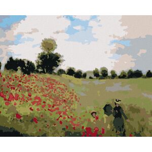Zuty – Maľovanie Podľa Čísel – Vlčie Maky (Claude Monet), 80 × 100 cm, Plátno + Rám Zuty – Maľovanie Podľa Čísel – Vlčie Maky (Claude Monet), 80 × 100 cm, Plátno + Rám