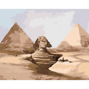 Zuty – Maľovanie Podľa Čísel – Sfinga A Pyramídy Egypt, 80 × 100 cm, Plátno + Rám Zuty – Maľovanie Podľa Čísel – Sfinga A Pyramídy Egypt, 80 × 100 cm, Plátno + Rám