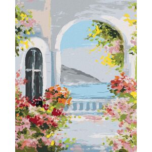 Zuty – Maľovanie Podľa Čísel – Letný Dom Pri Mori, 40 × 50 cm, Plátno + Rám Zuty – Maľovanie Podľa Čísel – Letný Dom Pri Mori, 40 × 50 cm, Plátno + Rám