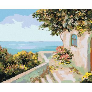 Zuty – Maľovanie Podľa Čísel – Domček Pri Mori, 40 × 50 cm, Plátno + Rám Zuty – Maľovanie Podľa Čísel – Domček Pri Mori, 40 × 50 cm, Plátno + Rám