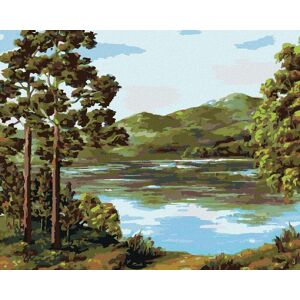 Zuty – Maľovanie Podľa Čísel – Horské Jazero, 80 × 100 cm, Plátno + Rám Zuty – Maľovanie Podľa Čísel – Horské Jazero, 80 × 100 cm, Plátno + Rám