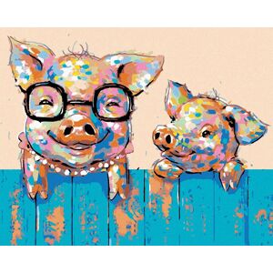 Diamondi – PRASIATKO S OKULIARMI A PRASA, 40 × 50 cm, bez rámu a bez napnutia plátna Diamondi – PRASIATKO S OKULIARMI A PRASA, 40 × 50 cm, bez rámu a bez napnutia plátna