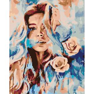 Diamondi – RUŽOVÁ ŽENA, 40 × 50 cm, bez rámu a bez napnutia plátna Diamondi – RUŽOVÁ ŽENA, 40 × 50 cm, bez rámu a bez napnutia plátna