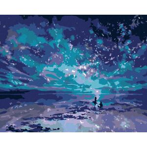 Diamondi – MODRÁ POLÁRNA ŽIARA, 40 × 50 cm, bez rámu a bez napnutia plátna Diamondi – MODRÁ POLÁRNA ŽIARA, 40 × 50 cm, bez rámu a bez napnutia plátna