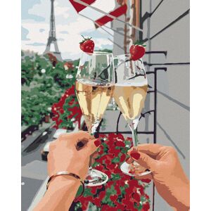 Diamondi – Diamantové maľovanie – ŠAMPANSKÉ V PARÍŽI, 40 × 50 cm, bez rámu a bez vypnutia plátna Diamondi – Diamantové maľovanie – ŠAMPANSKÉ V PARÍŽI, 40 × 50 cm, bez rámu a bez vypnutia plátna