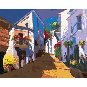 Diamondi – Diamantové maľovanie – ŠPANIELSKA ULIČKA, 40 × 50 cm, vypnuté plátno na rám Diamondi – Diamantové maľovanie – ŠPANIELSKA ULIČKA, 40 × 50 cm, vypnuté plátno na rám