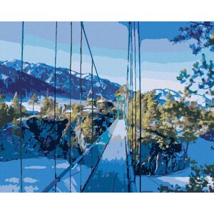 Diamondi – Diamantové maľovanie – MOST NA OSTROV PATMOS, 40 × 50 cm, bez rámu a bez vypnutia plátna Diamondi – Diamantové maľovanie – MOST NA OSTROV PATMOS, 40 × 50 cm, bez rámu a bez vypnutia plátna