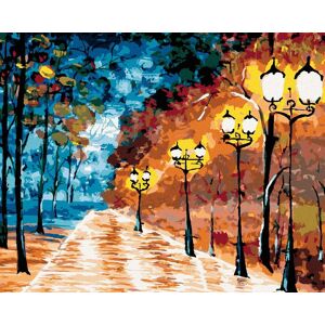 Diamondi – Diamantové maľovanie – OSAMELÝ OSVETLENÝ PARK, 40 × 50 cm, vypnuté plátno na rám Diamondi – Diamantové maľovanie – OSAMELÝ OSVETLENÝ PARK, 40 × 50 cm, vypnuté plátno na rám