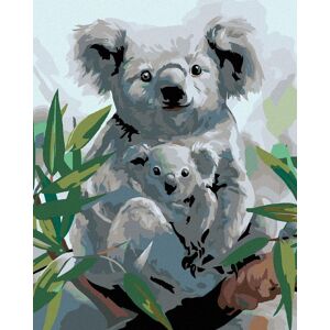 Diamondi – Diamantové maľovanie – KOALA S MLÁĎAŤOM, 40 × 50 cm, vypnuté plátno na rám Diamondi – Diamantové maľovanie – KOALA S MLÁĎAŤOM, 40 × 50 cm, vypnuté plátno na rám