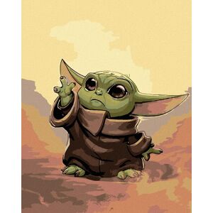 Diamondi – Diamantové maľovanie – BABY YODA, 40 × 50 cm, bez rámu a bez vypnutia plátna Diamondi – Diamantové maľovanie – BABY YODA, 40 × 50 cm, bez rámu a bez vypnutia plátna