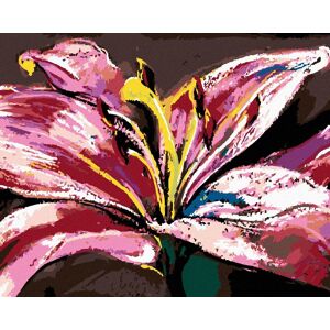 Diamondi – VEĽKÁ RUŽOVÁ ĽALIA, 40 × 50 cm, bez rámu a bez napnutého plátna Diamondi – VEĽKÁ RUŽOVÁ ĽALIA, 40 × 50 cm, bez rámu a bez napnutého plátna