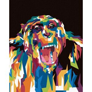 zuty Farebná gorila, 80 × 100 cm, bez rámu a bez napnutia plátna zuty Farebná gorila, 80 × 100 cm, bez rámu a bez napnutia plátna