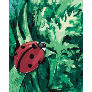 zuty Lienka na tráve, 80 × 100 cm, bez rámu a bez vypnutia plátna zuty Lienka na tráve, 80 × 100 cm, bez rámu a bez vypnutia plátna
