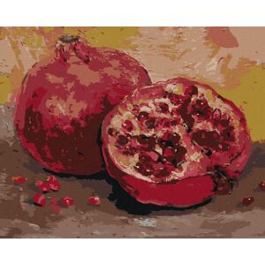zuty Granátové jablko, 40 × 50 cm, plátno napnuté na rám zuty Granátové jablko, 40 × 50 cm, plátno napnuté na rám