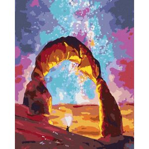 zuty Grand Canyon a vesmírna obloha, 40 × 50 cm, plátno napnuté na rám zuty Grand Canyon a vesmírna obloha, 40 × 50 cm, plátno napnuté na rám