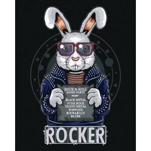 zuty Králik rocker, 80 × 100 cm, plátno napnuté na rám zuty Králik rocker, 80 × 100 cm, plátno napnuté na rám