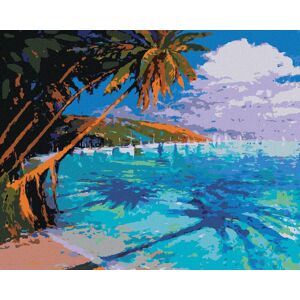 zuty Krásne tyrkysové more, 40 × 50 cm, napnuté plátno na ráme zuty Krásne tyrkysové more, 40 × 50 cm, napnuté plátno na ráme
