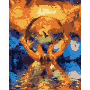 zuty Krištáľová guľa v rukách, 80 × 100 cm, plátno napnuté na rám zuty Krištáľová guľa v rukách, 80 × 100 cm, plátno napnuté na rám
