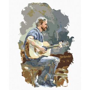 zuty Gitarista, 40 × 50 cm, bez rámu a bez napnutia plátna zuty Gitarista, 40 × 50 cm, bez rámu a bez napnutia plátna