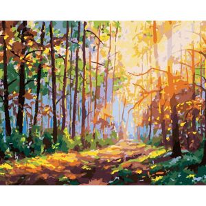 zuty Les s odrazom slniečka, 80 × 100 cm, plátno napnuté na rám zuty Les s odrazom slniečka, 80 × 100 cm, plátno napnuté na rám
