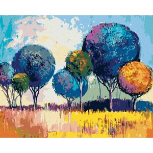 zuty Listnatý les, 40×50 cm, vypnuté plátno na rám zuty Listnatý les, 40×50 cm, vypnuté plátno na rám