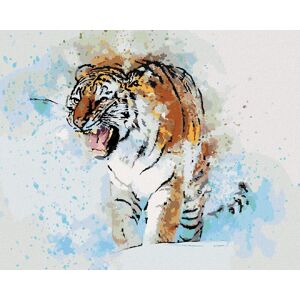 zuty Maľovaný tiger, 40×50 cm, vypnuté plátno na rám zuty Maľovaný tiger, 40×50 cm, vypnuté plátno na rám