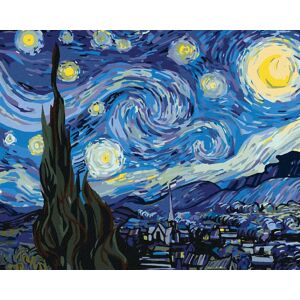 zuty Mesiac v podaní Van Gogha, 80 × 100 cm, plátno napnuté na rám zuty Mesiac v podaní Van Gogha, 80 × 100 cm, plátno napnuté na rám