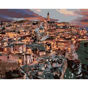 zuty Mesto Matera, 40 × 50 cm, bez rámu a bez napnutia plátna zuty Mesto Matera, 40 × 50 cm, bez rámu a bez napnutia plátna