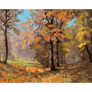 zuty Jesenná prechádzka lesom, 40×50 cm, vypnuté plátno na rám zuty Jesenná prechádzka lesom, 40×50 cm, vypnuté plátno na rám