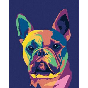 zuty Pop-art buldoček, 80 × 100 cm, bez rámu a bez napnutia plátna zuty Pop-art buldoček, 80 × 100 cm, bez rámu a bez napnutia plátna