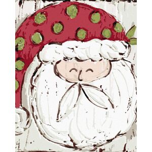 zuty Santa s bodkovanou čiapkou (Haley Bush), 40 × 50 cm, plátno napnuté na rám zuty Santa s bodkovanou čiapkou (Haley Bush), 40 × 50 cm, plátno napnuté na rám