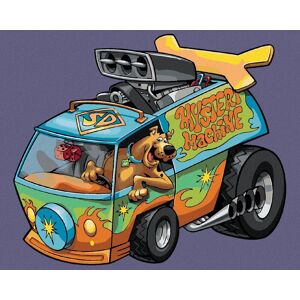 zuty Scooby a dodávka Mystery Machine (Scooby Doo), 40×50 cm, bez rámu a bez vypnutia plátna zuty Scooby a dodávka Mystery Machine (Scooby Doo), 40×50 cm, bez rámu a bez vypnutia plátna