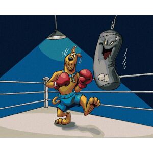 zuty Scooby boxer a strašidelné boxovacie vrece (Scooby Doo), 40×50 cm, bez rámu a bez vypnutia plátna zuty Scooby boxer a strašidelné boxovacie vrece (Scooby Doo), 40×50 cm, bez rámu a bez vypnutia plátna