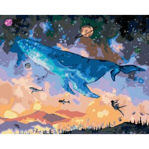 zuty Veľryba potápajúca sa do fantasy vesmíru, 80×100 cm, bez rámu a bez vypnutia plátna zuty Veľryba potápajúca sa do fantasy vesmíru, 80×100 cm, bez rámu a bez vypnutia plátna