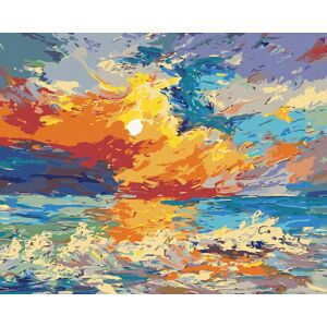 zuty Viacfarebný západ slnka, 40×50 cm, vypnuté plátno na rám zuty Viacfarebný západ slnka, 40×50 cm, vypnuté plátno na rám
