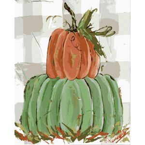 zuty Zelená a oranžová tekvica (Haley Bush), 40×50 cm, bez rámu a bez vypnutia plátna zuty Zelená a oranžová tekvica (Haley Bush), 40×50 cm, bez rámu a bez vypnutia plátna