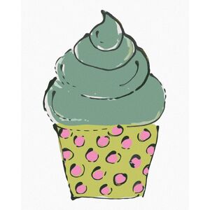 zuty Zelený cupcake (Haley Bush), 40×50 cm, bez rámu a bez vypnutia plátna zuty Zelený cupcake (Haley Bush), 40×50 cm, bez rámu a bez vypnutia plátna