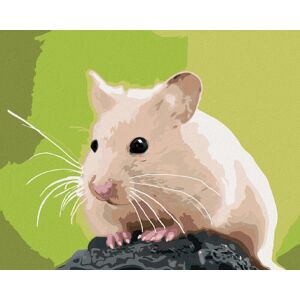 zuty Zlatý škrečok na kameni, 80 × 100 cm, plátno napnuté na rám zuty Zlatý škrečok na kameni, 80 × 100 cm, plátno napnuté na rám