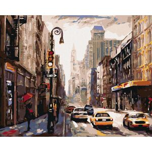 zuty Žena s dáždnikom v New Yorku, 40×50 cm, bez rámu a bez vypnutia plátna zuty Žena s dáždnikom v New Yorku, 40×50 cm, bez rámu a bez vypnutia plátna