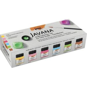 KREUL Súprava farieb na svetlý textil 6× 20 ml – Trendy, JAVANA KREUL Súprava farieb na svetlý textil 6× 20 ml – Trendy, JAVANA