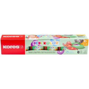 KORES DEDI KOLOR prstové farby, 6 farieb po 30 ml KORES DEDI KOLOR prstové farby, 6 farieb po 30 ml